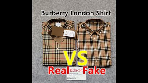 fake burberry shirt vs real|do all burberry buttons say.